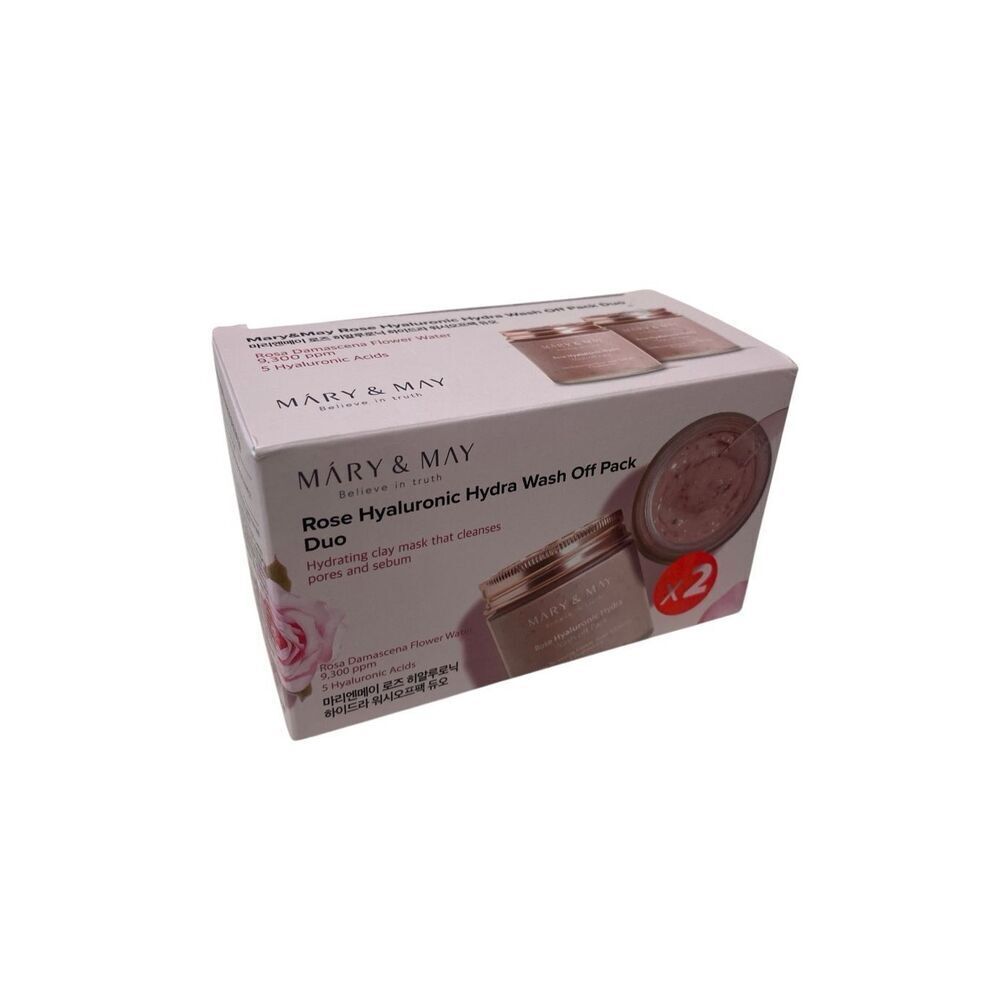 Mary & May Rose Hyaluronic Hydra, Wash‎ Off Pack, 4.4 oz 2-pack